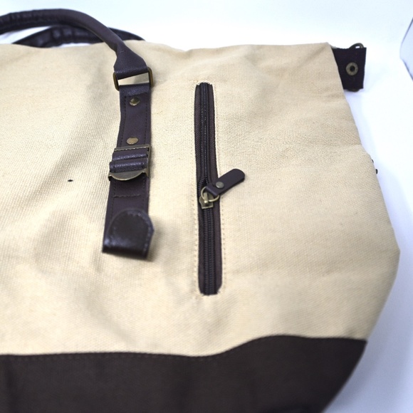 VIX Uno Women's Light Brown Large Shoulder Bag - Picture 4 of 10